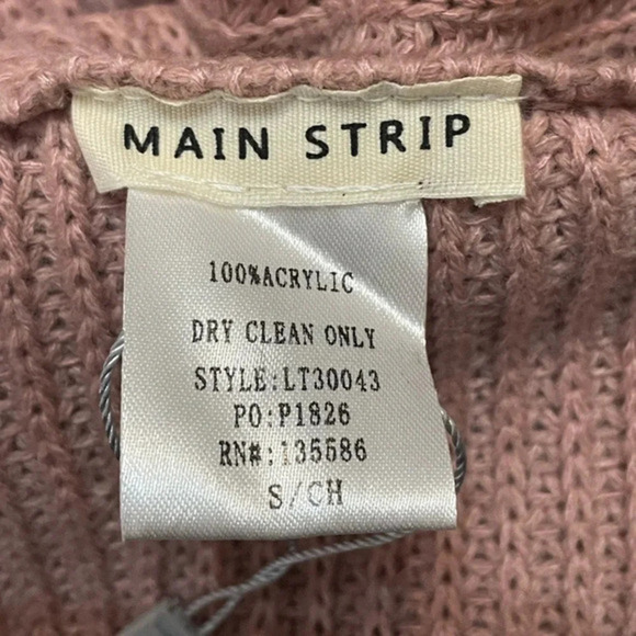 Main‎ Strip 💜 Twist Front or Back Sweater SMALL - Picture 4 of 4